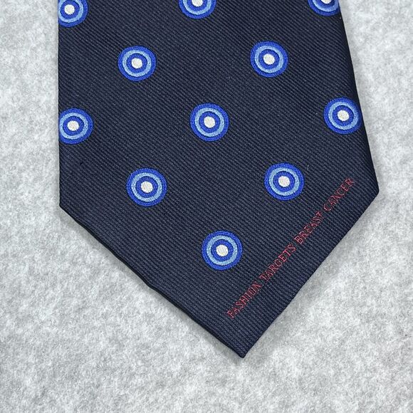 Polo Ralph Lauren Silk Tie Men Target Print Hand Made Breast Cancer Awareness - Picture 5 of 12